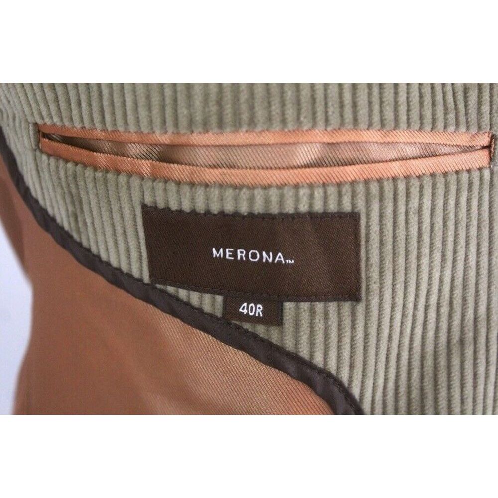mens tan Wide Wale Corduroy blazer jacket sport suit coat merona soft 40 R - Picture 6 of 6